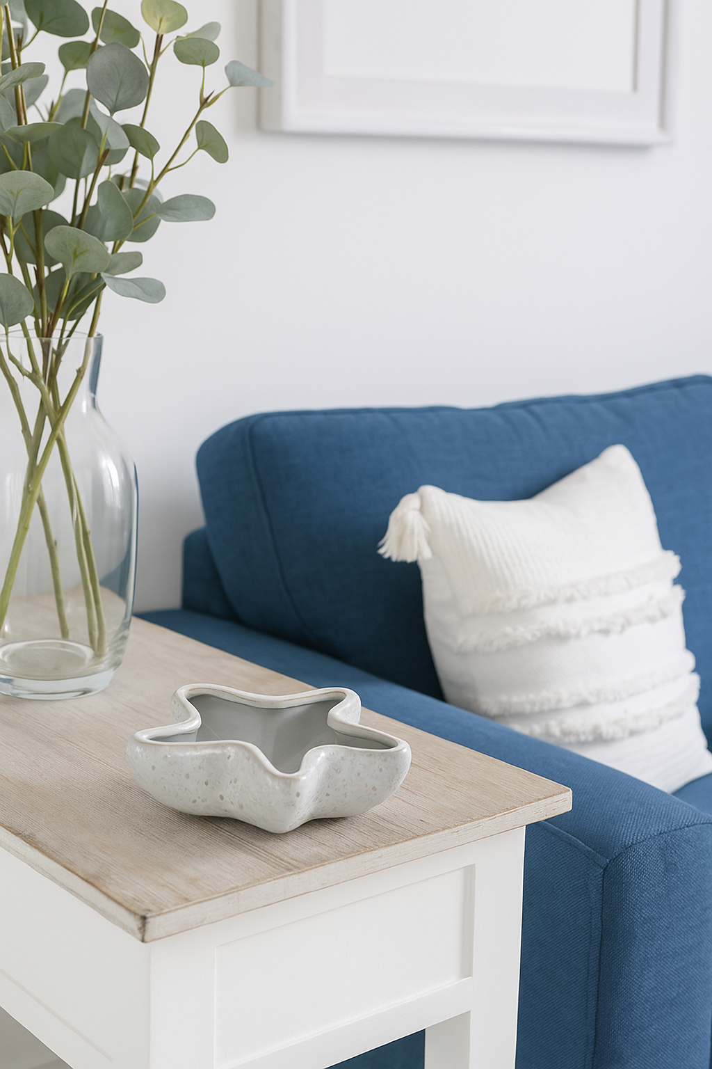 Glazed Pot in Starfish Design , 16.3cm